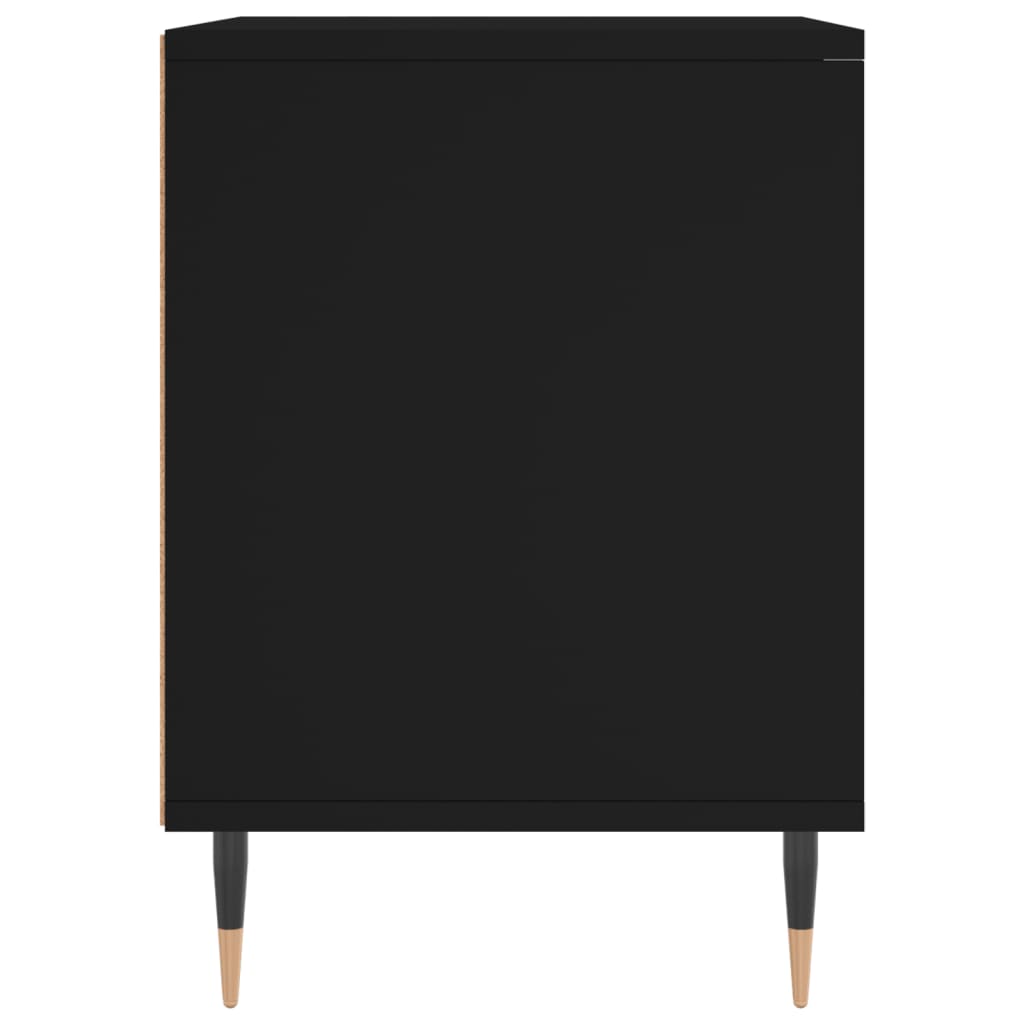 Nachttische 2 Stk. Schwarz 40x35x50 cm Holzwerkstoff